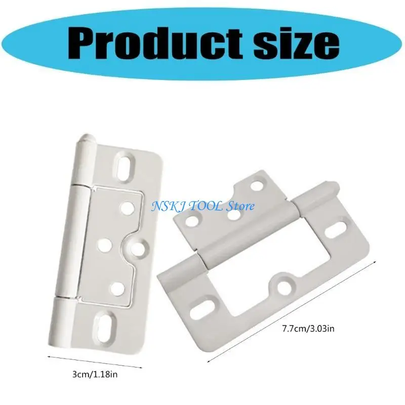 L8RC Pack of 10 Sturdy Door Hinges With High Weight Capacity for Interior Door
