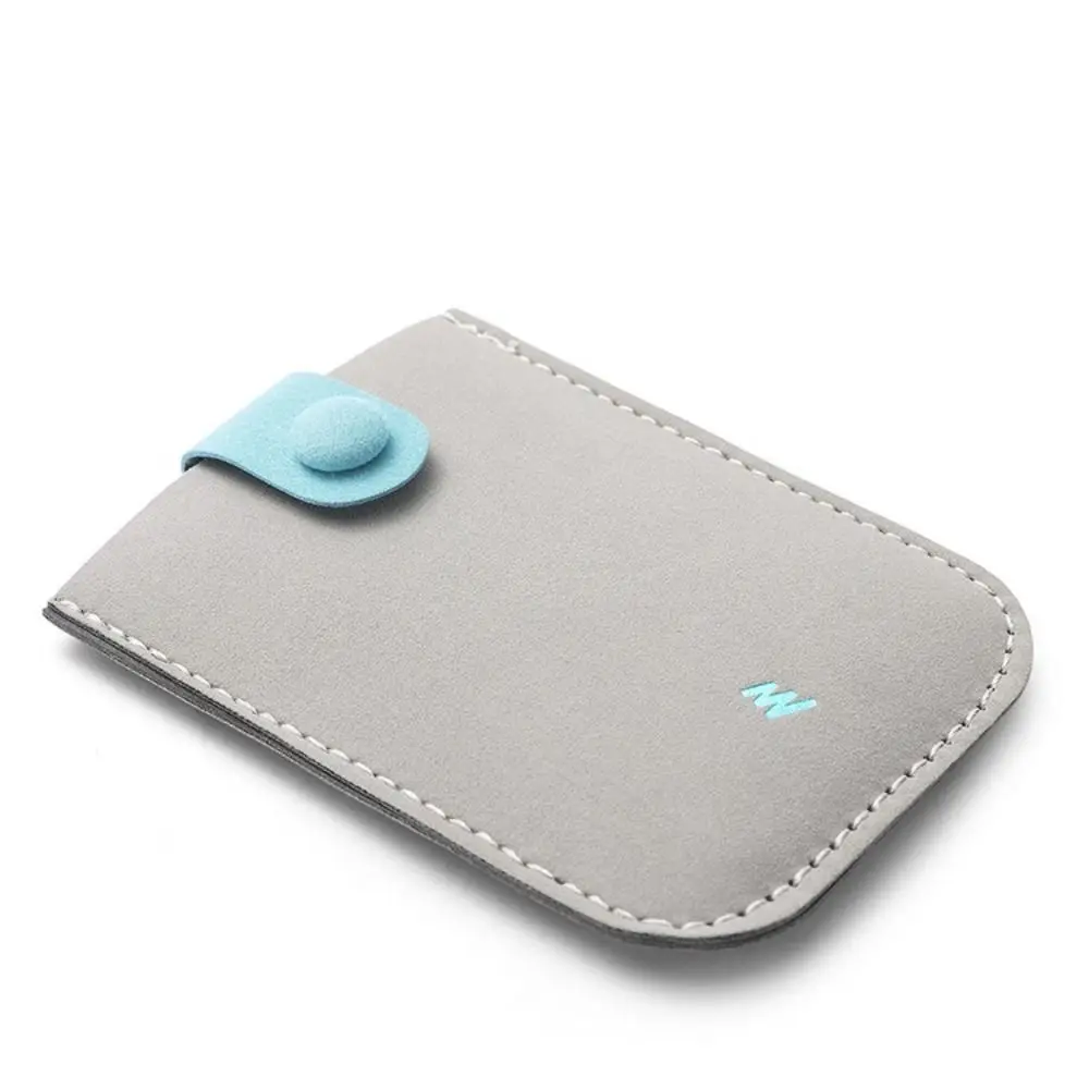 Fashion PU Leather Business Card Bag Korean Style Card Pocket Card Holders Clutch Clutch Bag Pull-out Type Short Wallet Men