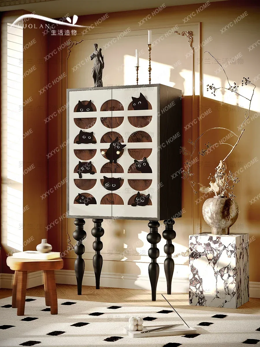 

Bedroom Tailstock Cute Locker Entrance Living Room Storage Cabinet High Foot Cabinet Household Chest of Drawers