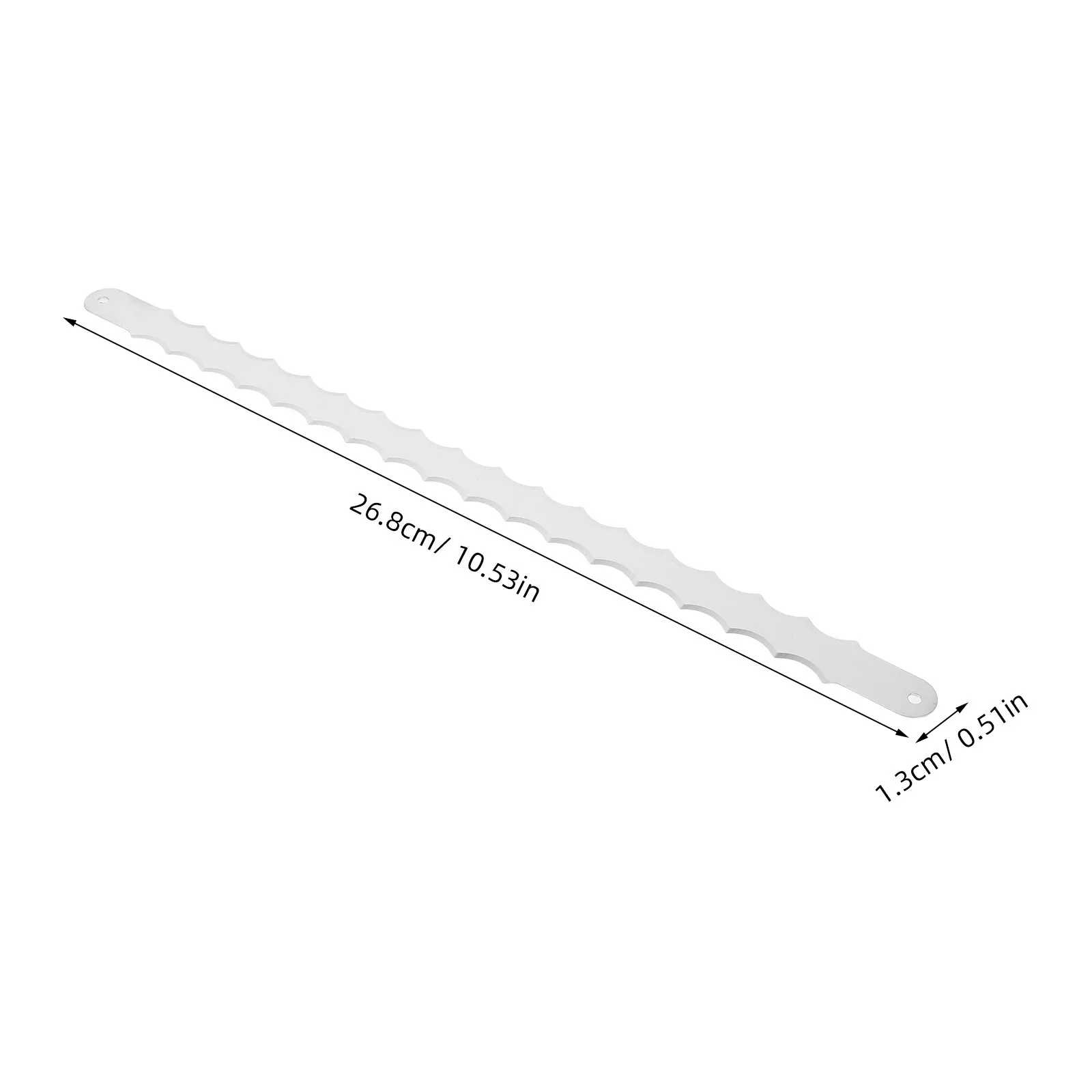 4 szt. Ostrza do krojenia chleba, dwustronne, ze stali nierdzewnej, ząbkowane ostrza zamienne, 26,7 cm, narzędzie do krojenia chleba, akcesorium do piekarni