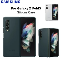 Samsung Galaxy Z Fold3 Silicone Case Original Protective Cover for Fold 3 5G Soft Shockproof Back Design