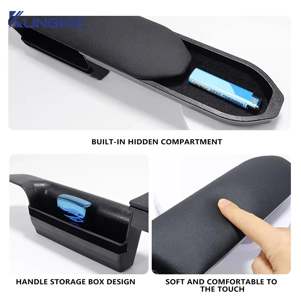 For Suzuki Jimny 2018-2026 Plastic PU Leather Car Armrest Cushion Elbow Support Cover Reduce Fatigue Car decoration Accessories