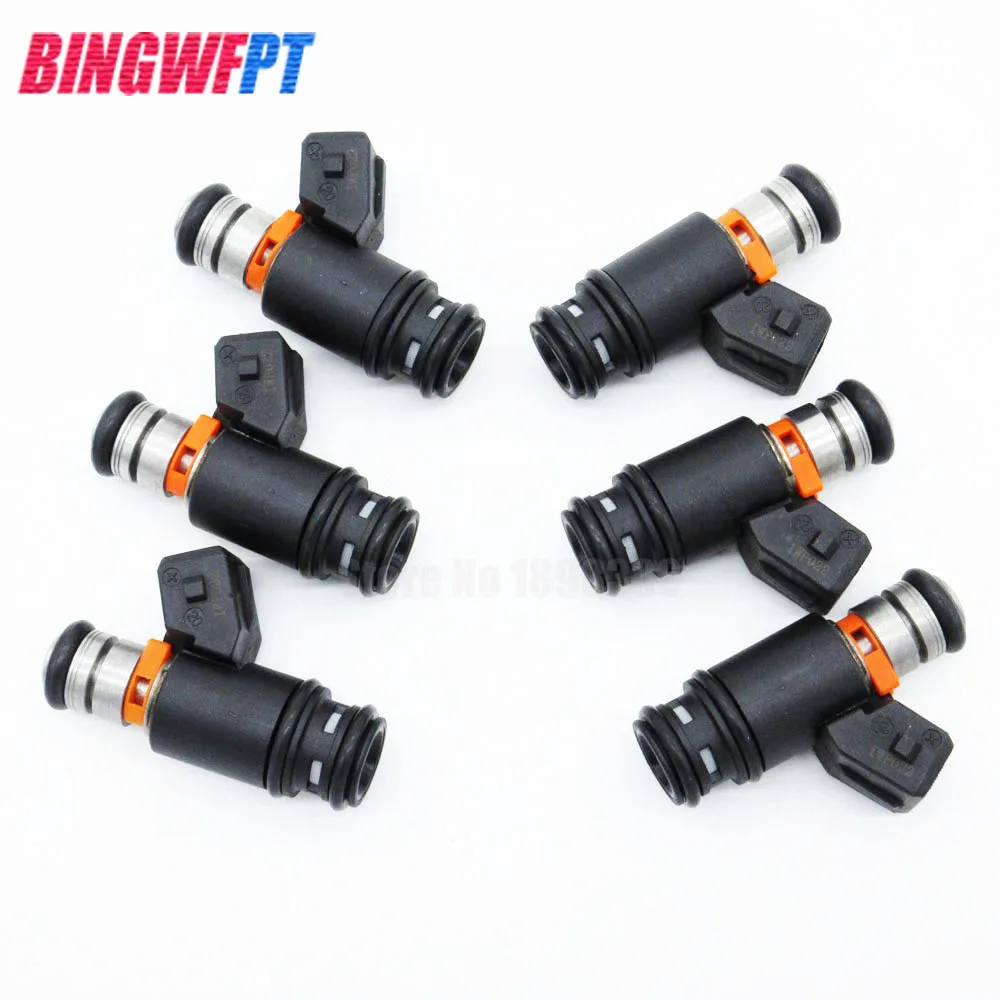 6pcs/lot High quality Fuel Injectors IWP022 FIT FOR VW Volkswagen AFP VR6 2.8 AES Euro Van Golf Jetta 805000348303 021906031D