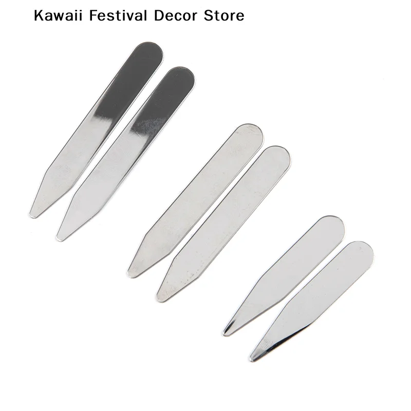 【K】2Pcs 52mm/63.5mm/70mm Stainless Steel Collar Stays Bones For Dress Shirt Business Party Jewelry Tools