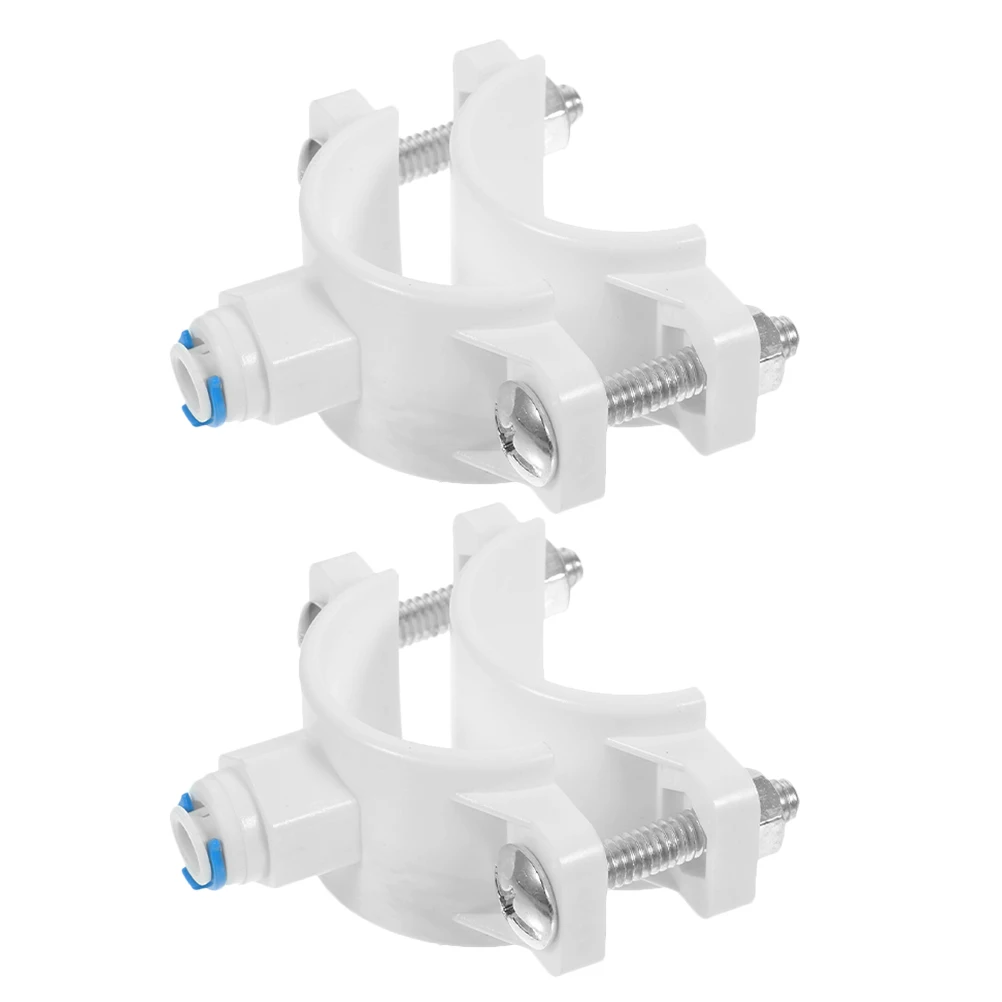 

2pcs Securing Clip for Water Purifier Drain Saddle Valve Filters Installation RO System Accessories Plastic Clamps