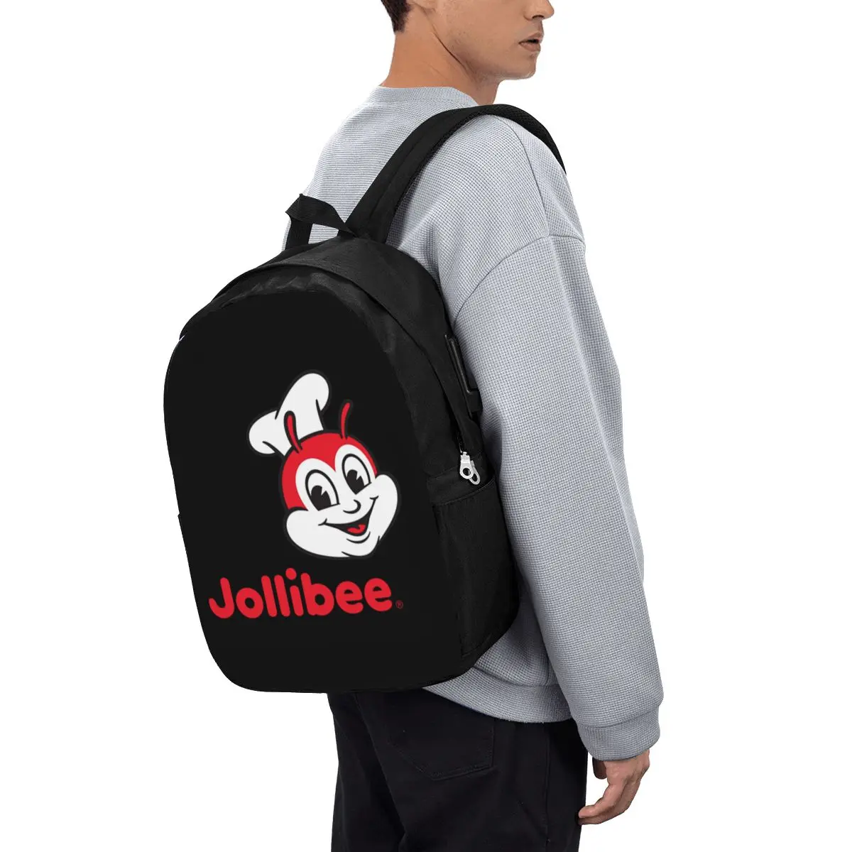 

Jollibee Backpack Travel Notebook Bag Computer College Student School Bag Laptop Shoulder Bags for Men Women