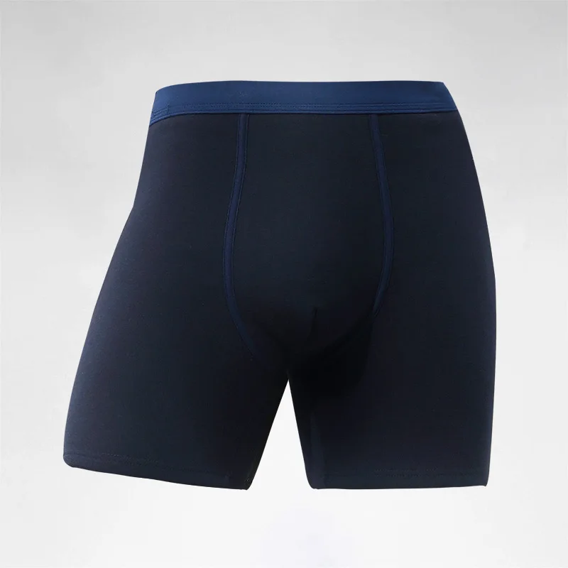 Men's Thermal Underwear, Fleece-Lined, Thickened, Anti-Chafing, Extended Length, Boxer Briefs for Autumn and Winter, Suitable for