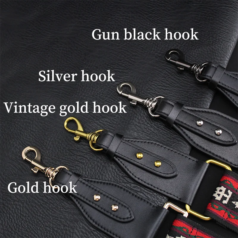 Tinberon Luxury Brand Bag Strap Saddle Bags Replacement Retro Rivet Shoulder Bag Strap Bag Accessories Red Canvas Wide Bag Strap