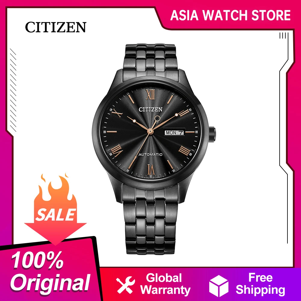 Original CITIZEN Automatic mechanical watch Steel strip Calendar Waterproof  Men\'s watch NH7505-84EB