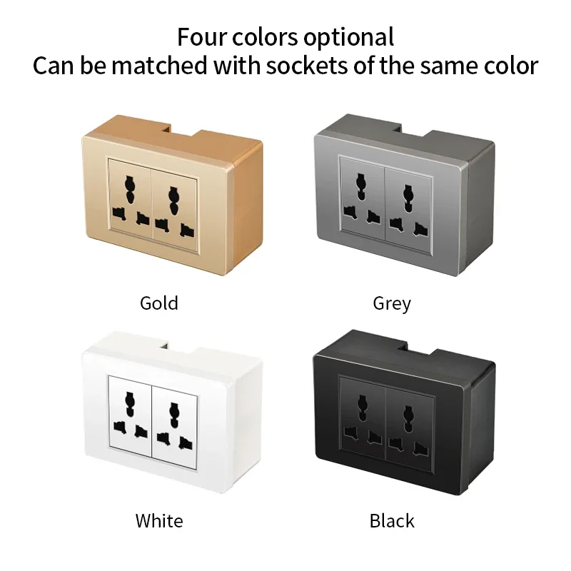 

ELEGAN AU US Standard 118 Type Surface Mounting Box Wall Switch Socket Bottom Installation Box Back Junction Box 120*74mm