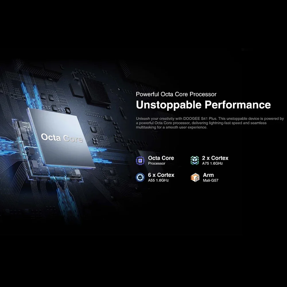 DOOGEE S41 플러스 견고한 스마트폰, 안드로이드 13, 4GB + 128GB 휴대폰, 5.5 인치 13MP AI 트리플 카메라, 6300mAh NFC 휴대폰, 판매 중