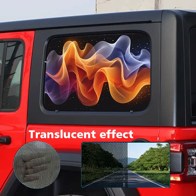 

Наклейки на боковые стекла автомобиля (2 шт.), односторонняя видимость, идеальная защита конфиденциальности, вырезанные наклейки из ПВХ, различные узоры