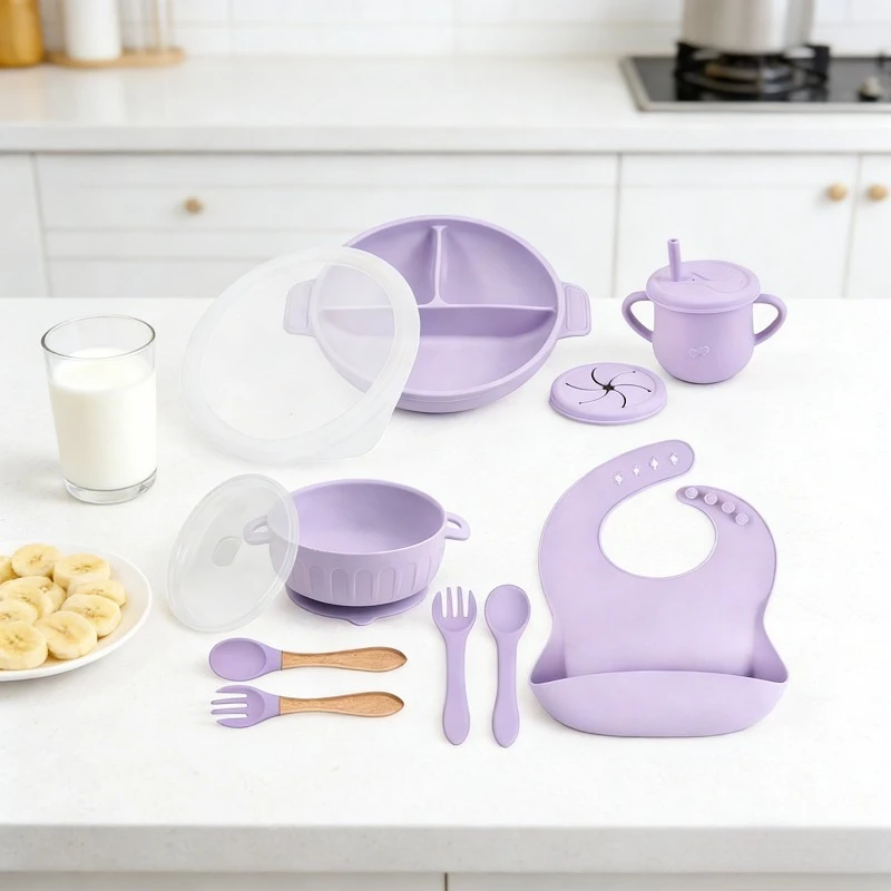 

Детская силиконовая тарелка, набор силиконовых тарелок на присоске для детей, силиконовая тарелка на присоске для детского питания