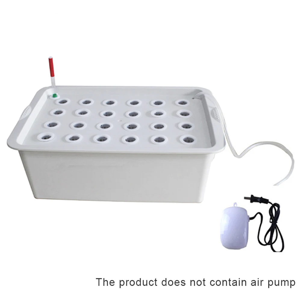 Indoor Hydroponics Growing System Kit 24 Holes Plant Site Set Seedling Vegetables Plant Cultivation Grow Box