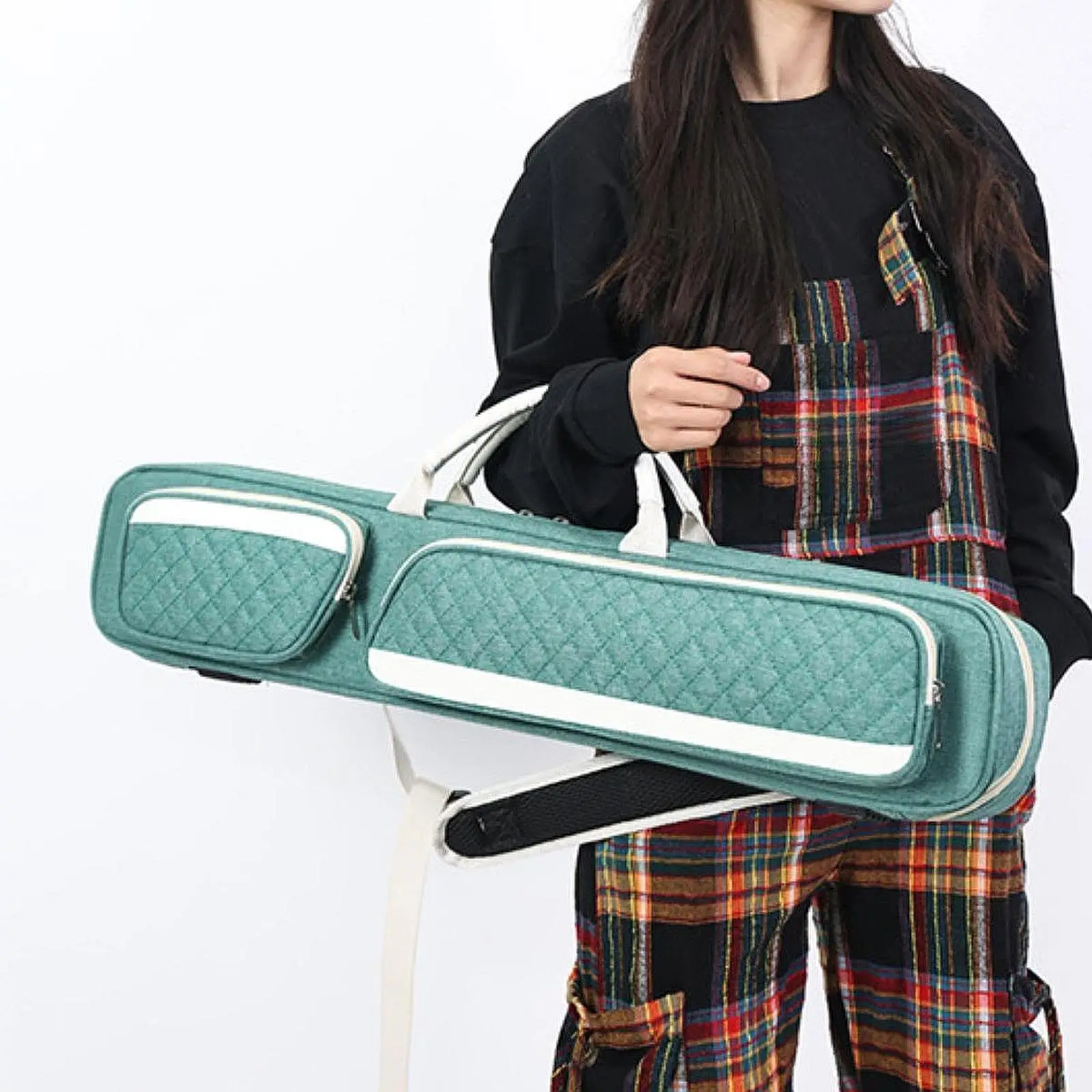 

Чехол для переноски бильярдного кия, чехол для переноски, контейнер 1/2, сумка для кия для снукера, износостойкая дорожная компактная сумка для хранения стержня