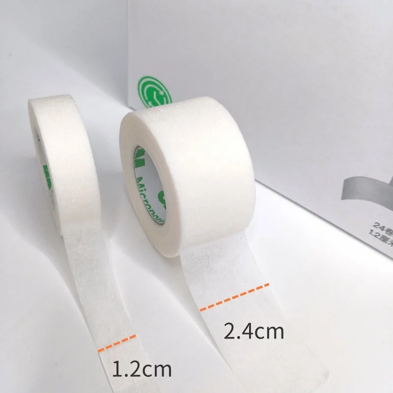 24 Pcs 1530 3Micropore Tape Breathable Tape for Lash Extension Surgical Paper Tape 1530-0 1/2