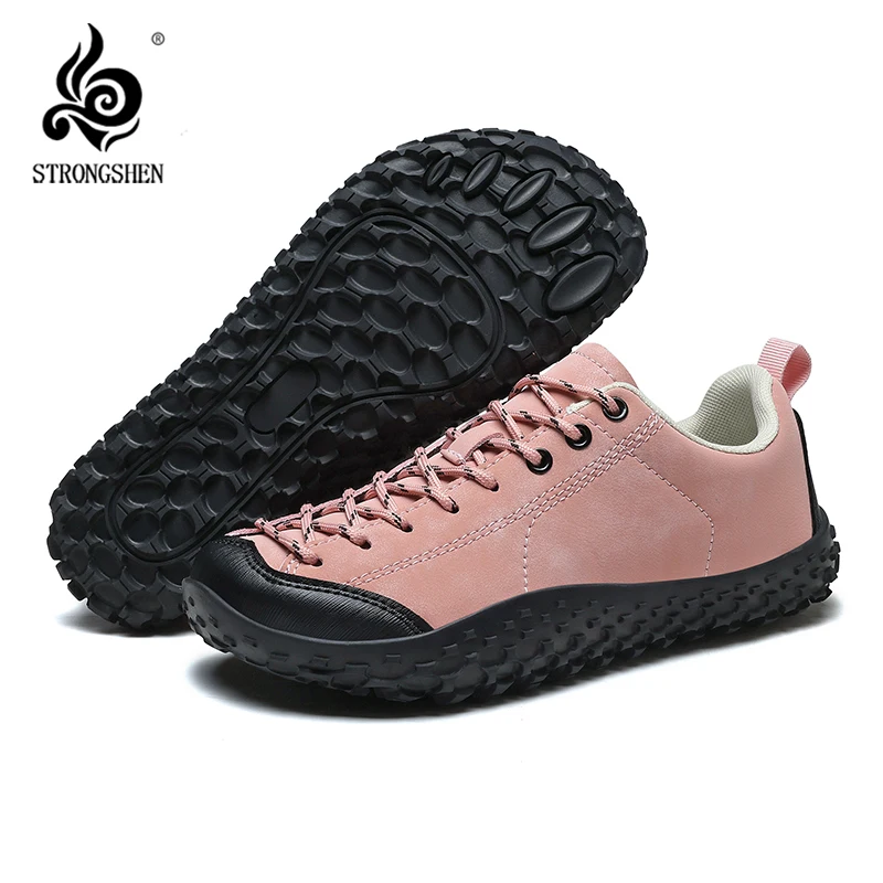 

Высококачественная брендовая женская походная обувь, уличная противоскользящая прочная кожаная треккинговая обувь, мужские удобные уличные кроссовки, женские