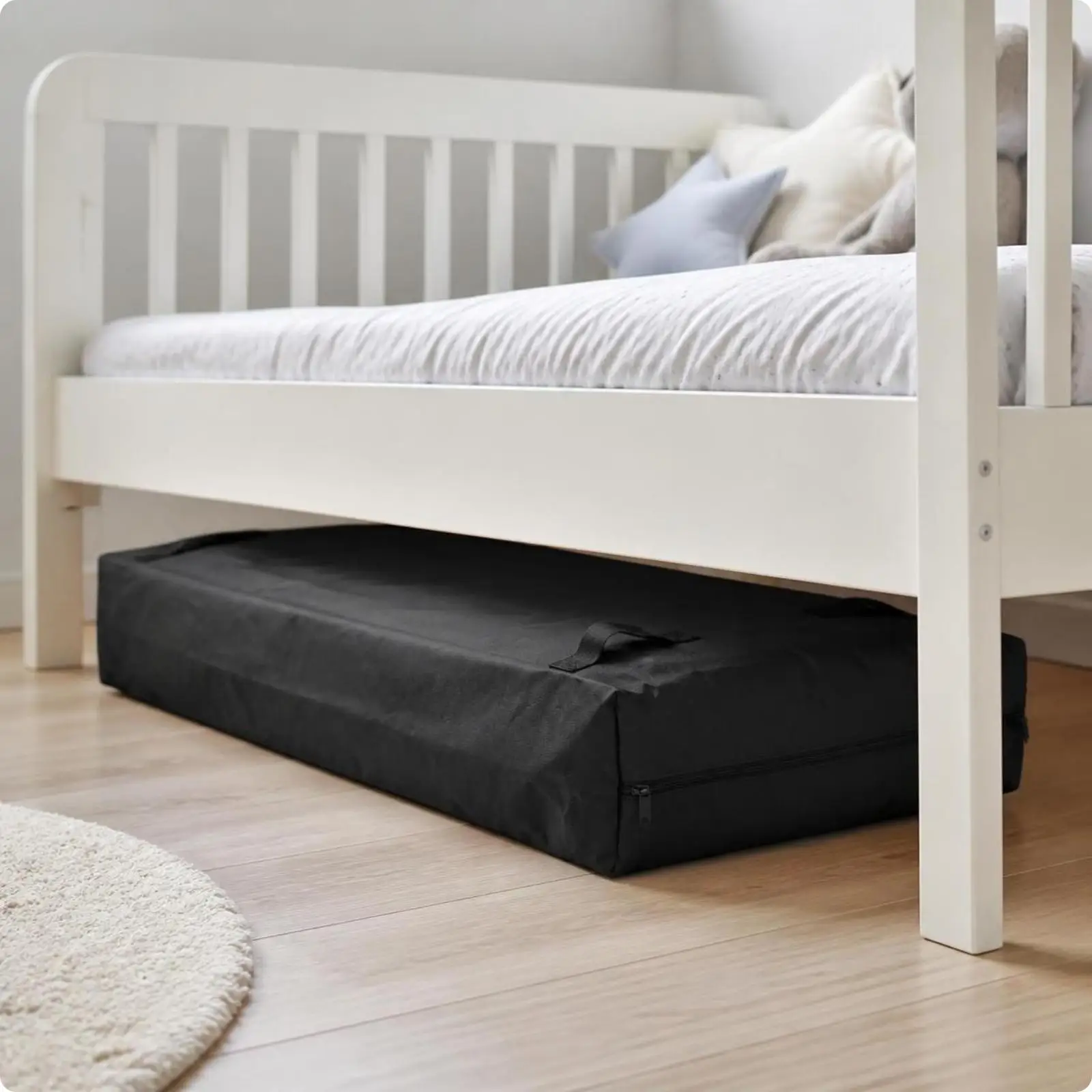Portable Crib Mattress Storage Bag 420D Oxford Dustproof Rain Resistant Cover for Baby Bed 133x71