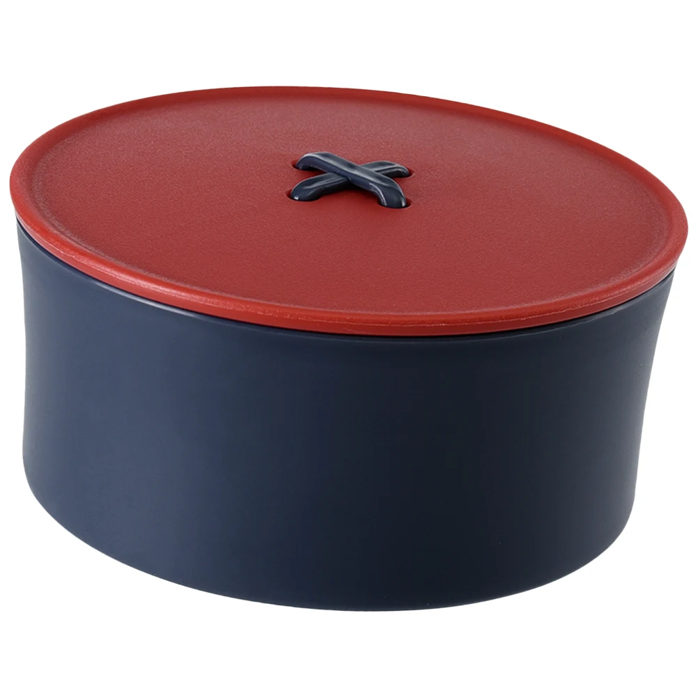 1 Set Tragbare Nähen Box Anzug Nähen Nadel Faden Lagerung Box Nähen Fall mit Nadeln Fäden (Rot Blau)