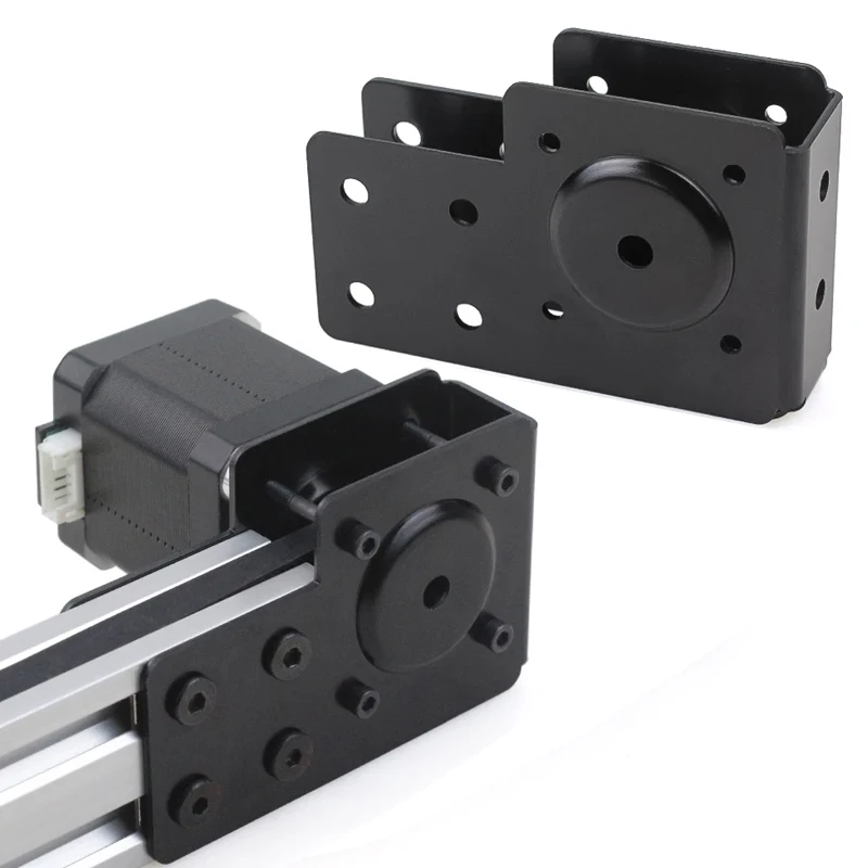 Opensource V-Slot Linear Actuator Pulley Plate Aluminum End Mount V-Slot Linear Raul Mounting Motor Plate for CNC Router Machine