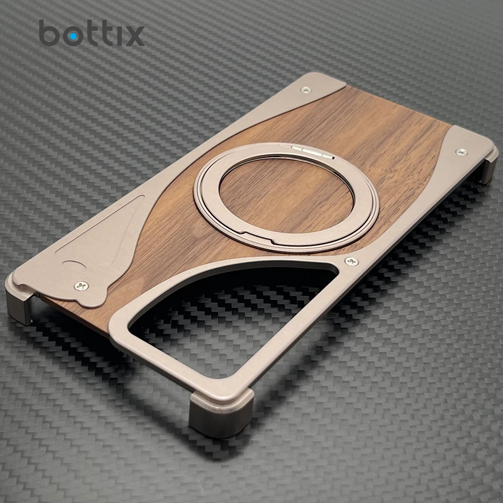 

Роскошный чехол с изображением животных для Galaxy S25 Ultra, чехол S25 U, безрамный алюминиевый сплав, ореховое дерево, противоударный корпус, встроенный кронштейн