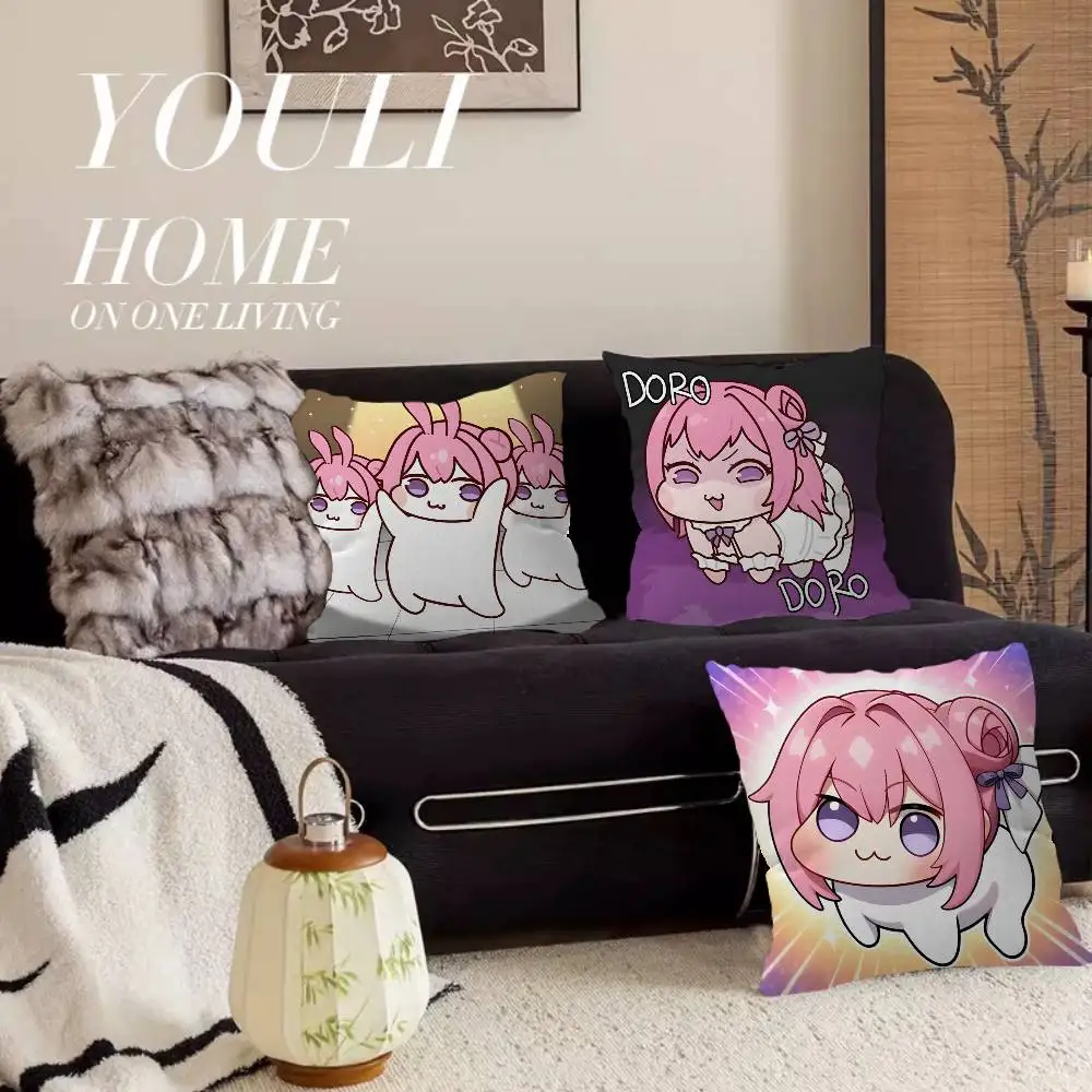 D-Dorothy DORO Cartoon Pillow Gift Home Office Decoration Pillow Bedroom Sofa Car Cushion CoverPillow Case