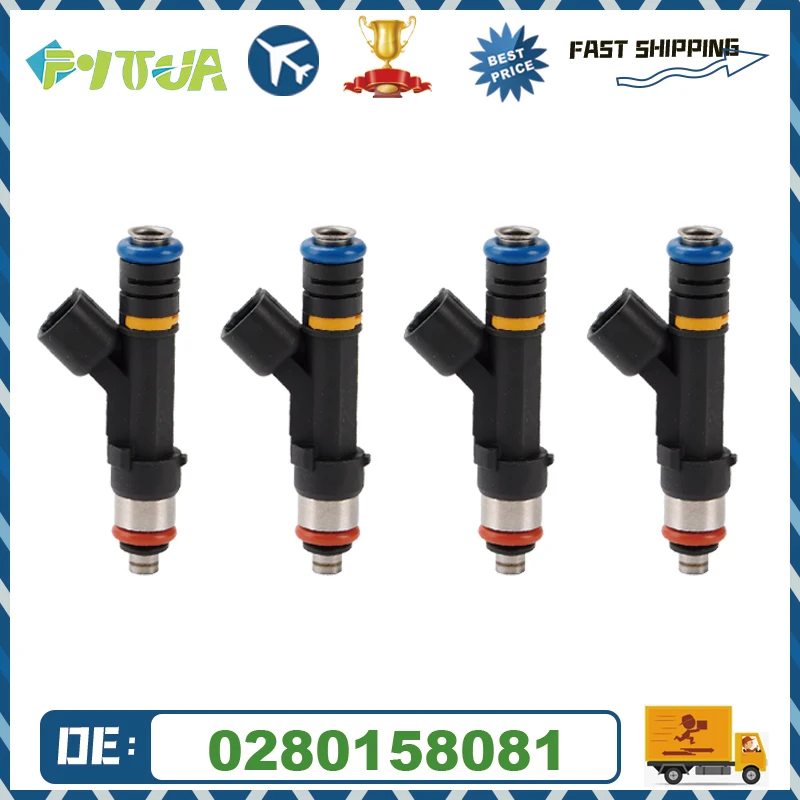 

4pcs fuel Injector 0280158081 879312003 for Mercruiser para Volvo Penta 6.2L 2007-2013 para Indmar 5.0L 5.7L 2007-2013