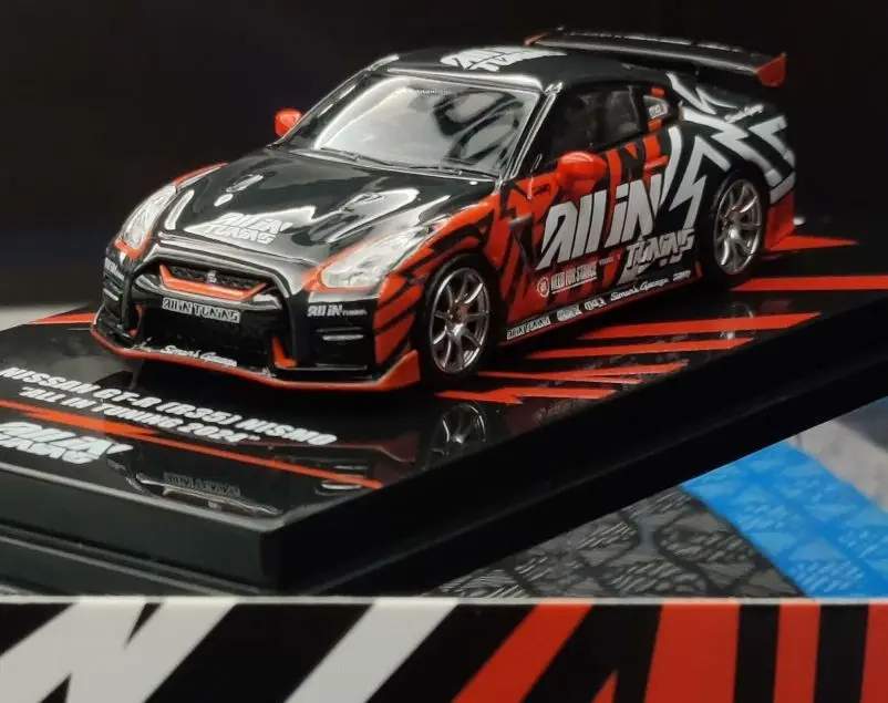 Modelo Inno64 Diecast Alloy Car Model, Nissan GTR R35, Foshan Exhibition Edição Limitada, 1:64