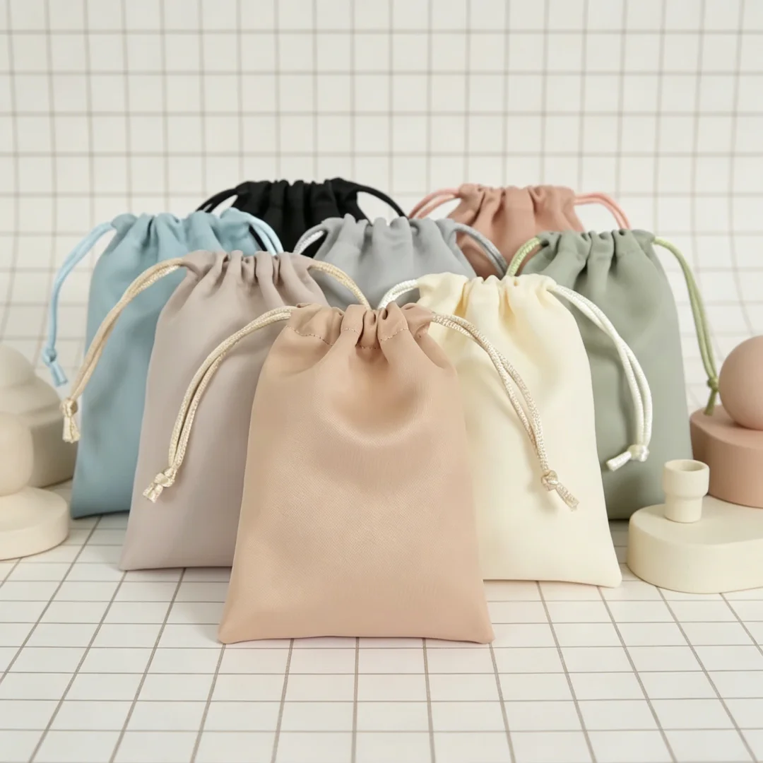 24 Stück Seidensatin-Beutel mit Kordelzug für Schmuck, Kosmetik, Süßigkeiten, Weihnachtsfeier, Hochzeit, Gastgeschenke, Verpackungsbeutel