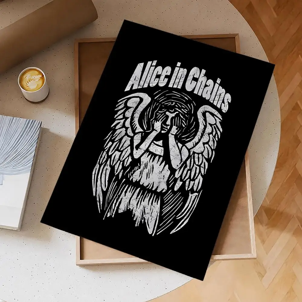Band Alice In Chains Poster Selbstklebendes Wasserdichtes PP-Poster Kaffeehaus Bar Wandkunst Aufkleber Raumdekoration – Detail 22