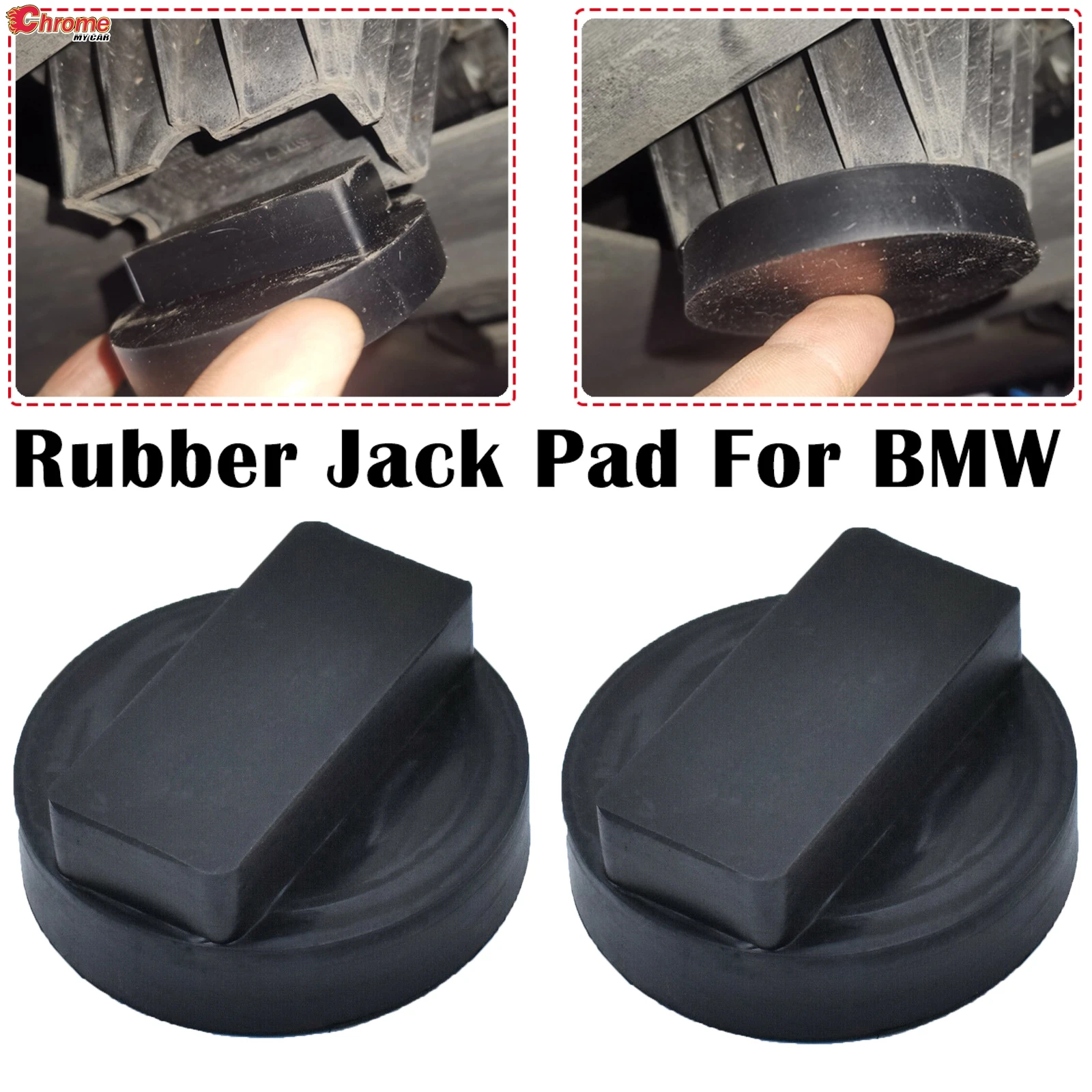 2x Rubber Jack Pad Lift Adaptor Floor For BMW Mini 135 335 535 E88 E46 E90 E38 E39 E60 E61 E63 E64 E65 E66 E70 E71 E89 X5 X6 X3