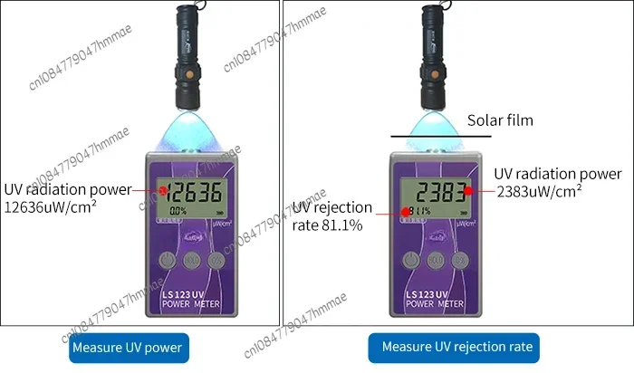 Portable UV Meter LS123 Measure Ultraviolet Radiation Power Intensity Radiance Density Rejection Rate