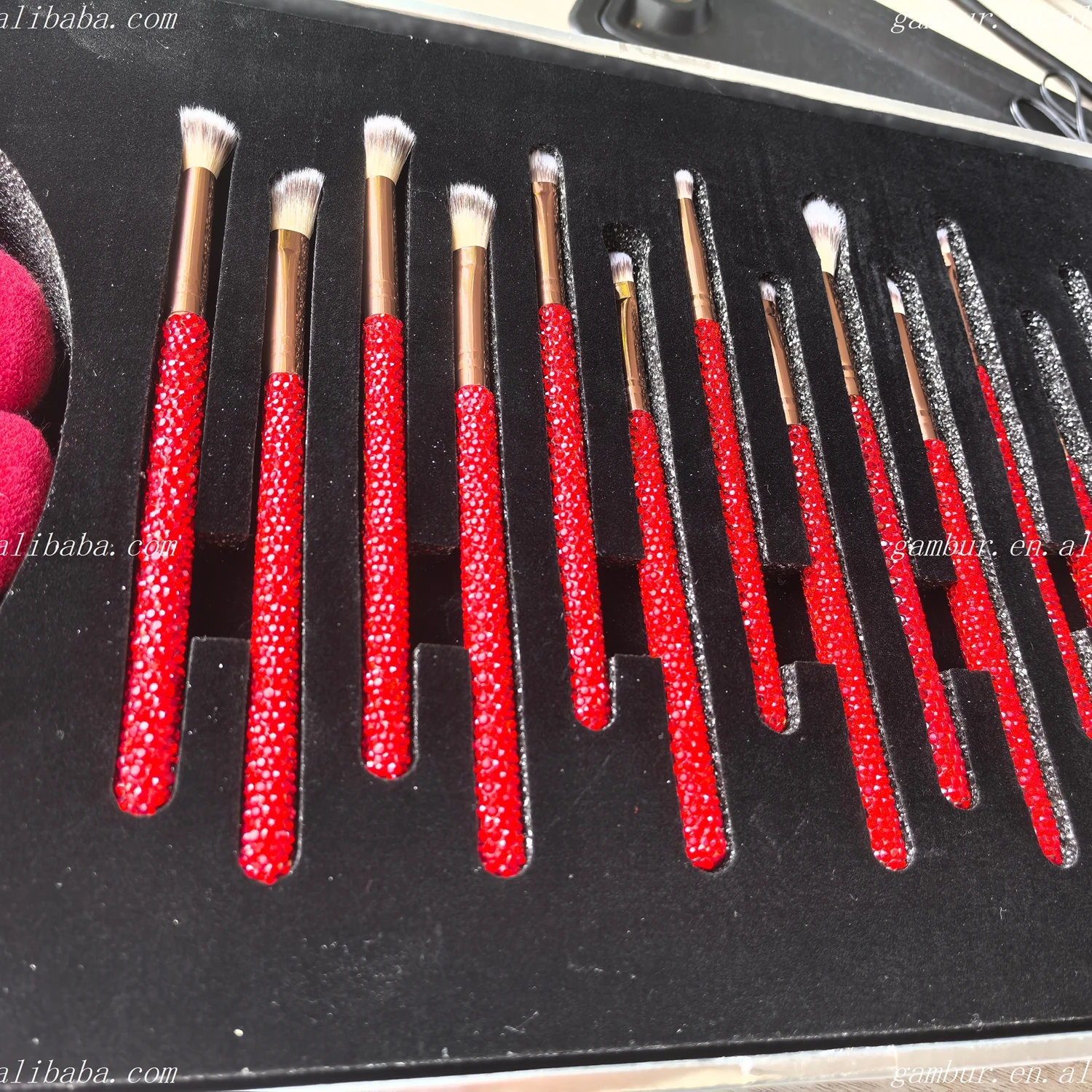 

Diamond Bling Makeup Brush Rhinestone Colorful Professional Makeup Brushes Tools Set for Women