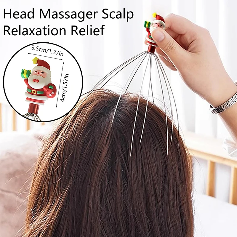 Head Relax Massager Healing Neck Claw Massage Anti-stress Pain Relief Octopus Scalp Relax Spa Headache Stimulate Blood Circulate