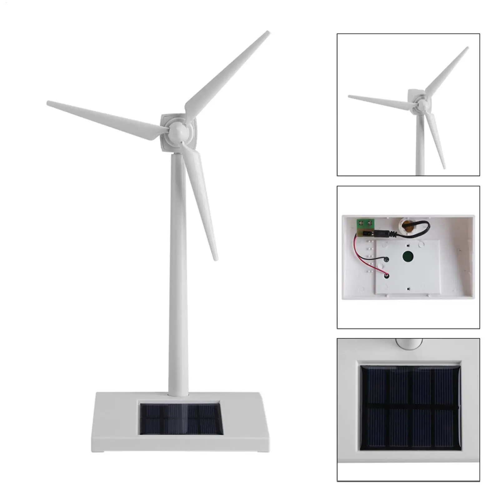 Molino de viento Solar, escritorio de juguete, molino de viento, artículo decorativo, herramientas de enseñanza para sala de estar, escuela, Patio exterior, césped