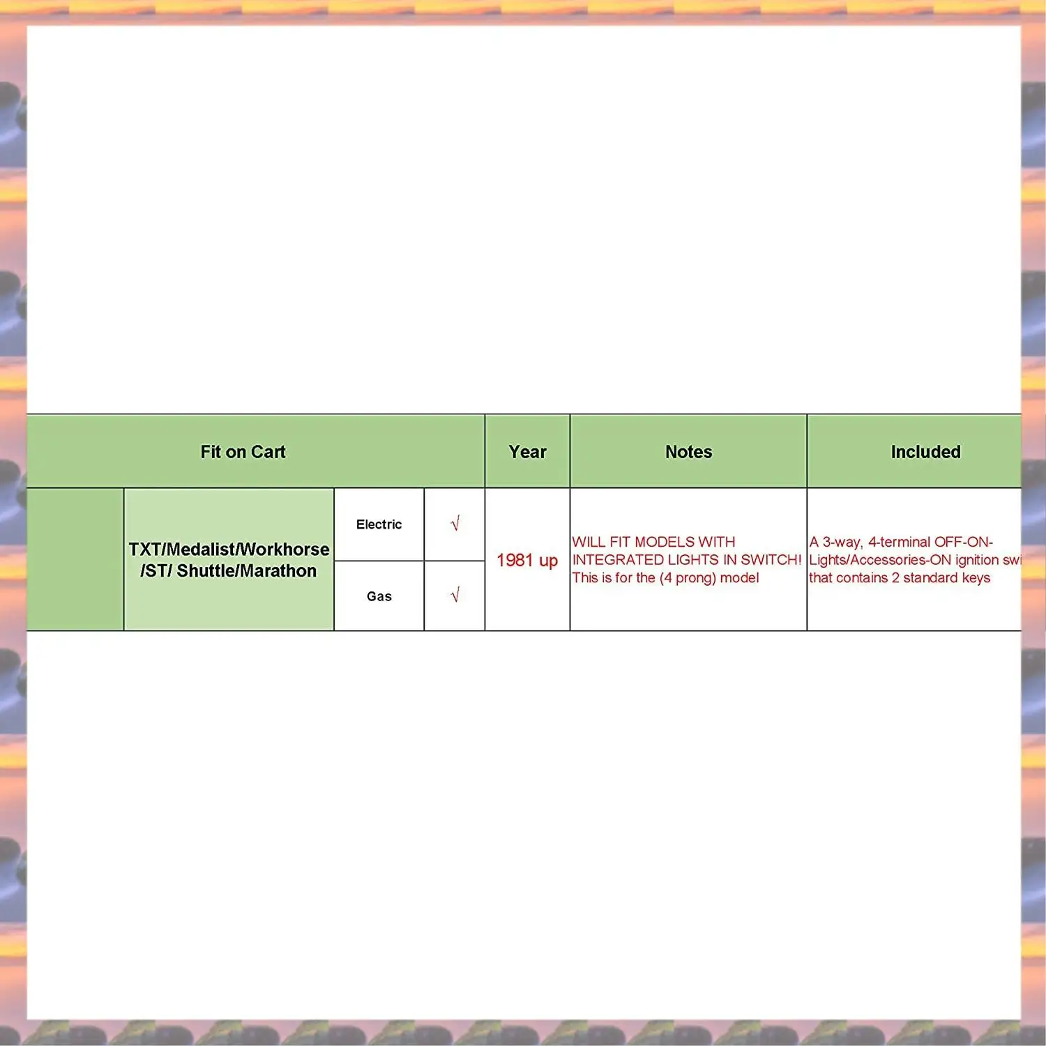 ABML لمفتاح الإشعال EZGO TXT، مفتاح التشغيل يناسب عربة الجولف 33639-G01، ملحقات عربة الجولف