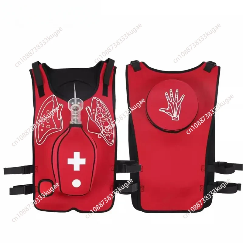 

Heimlich Training Vest With Tracheal Blockage, Wearable Adult Infarction Teaching Mold