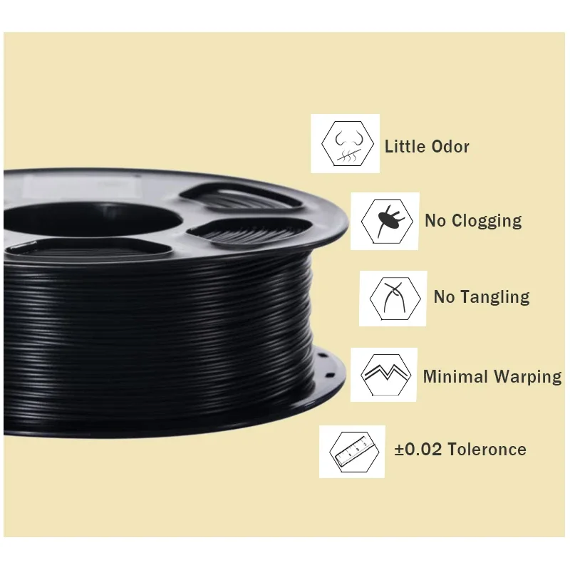 NorthCube 3D Printer Filament PLA ABS PETG Wood Marble 1KG 1.75mm Spool 3D Printing Material for 3D Printer