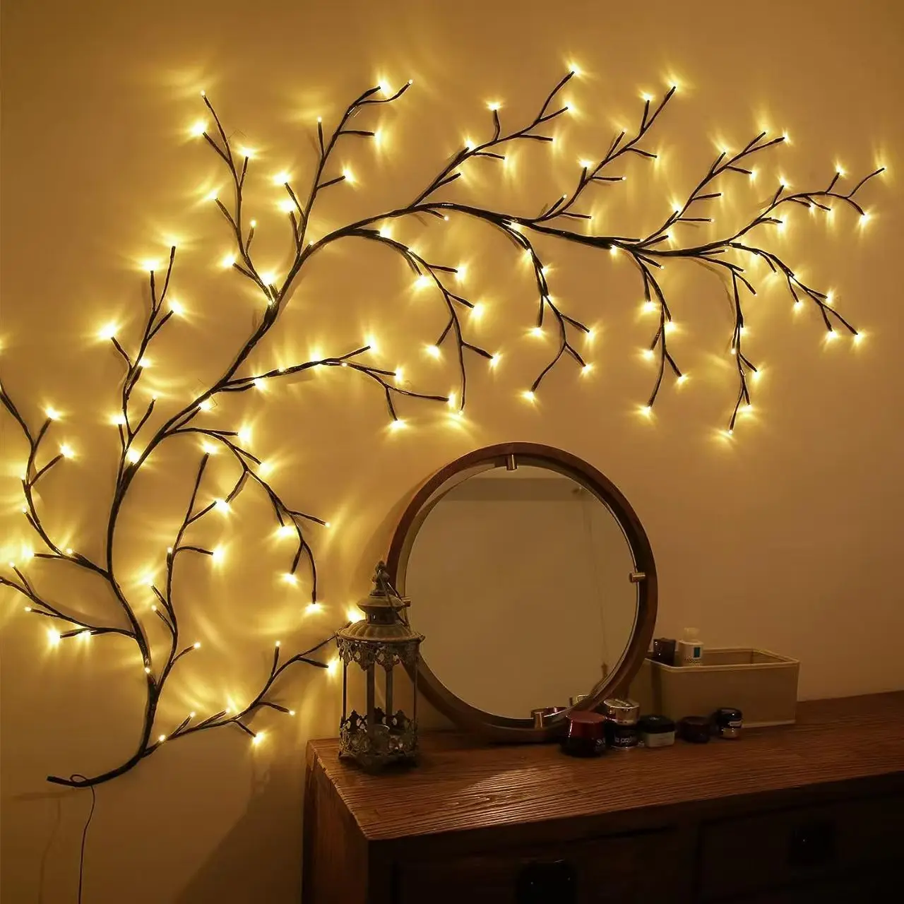 

Waterproof 144LEDs Willow Vines String Lights Flexible DIY Fairy Garland Lights for Party Wedding New Year Christmas Decoration