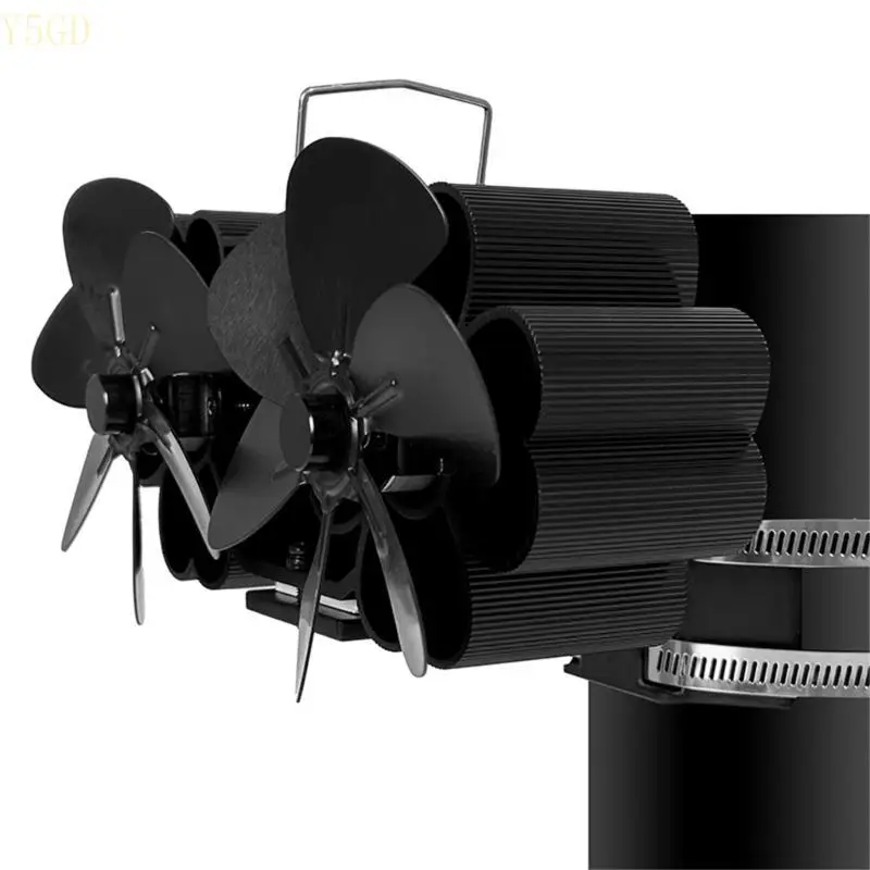 

Y5GD Modified Plate Heat Powered Stove Fan Maximize Efficiency of Your Fireplace or Stove Stylish Designs Fan