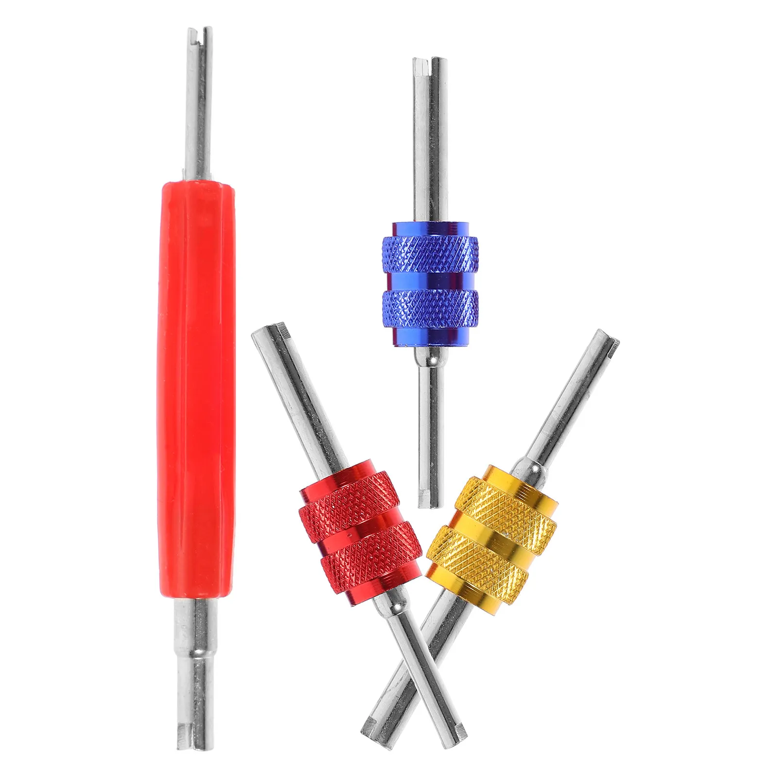 

1Set Automotive Air Conditioning Valve Core Remover Tool Kit Metal Valve Core Wrenches for Hvac Technician Car Repair Tools