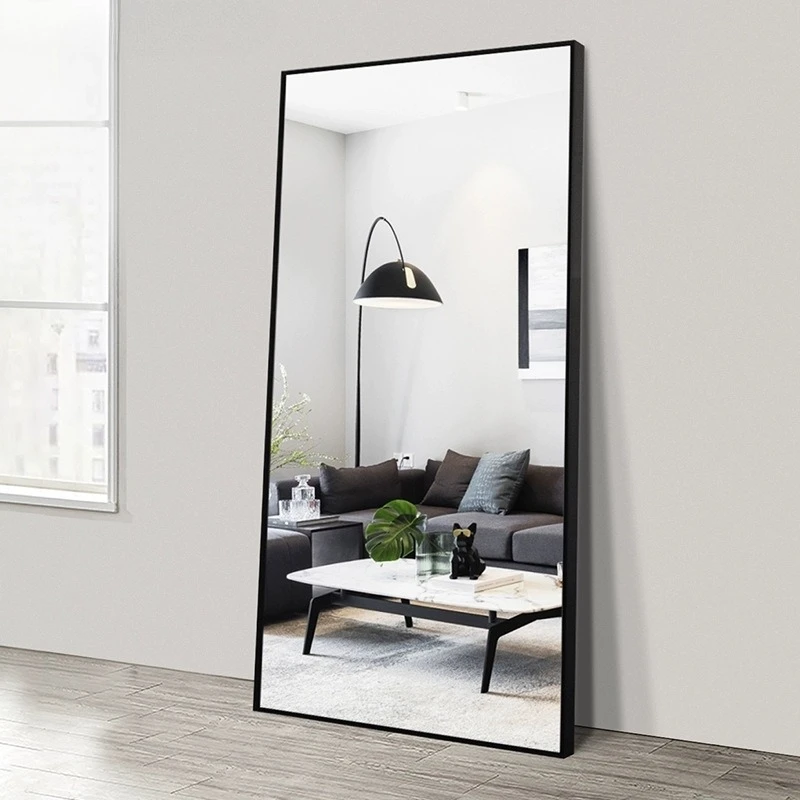 

Full-length mirror ins style clothing store high-end fitting room dressing floor fitting wall hanging