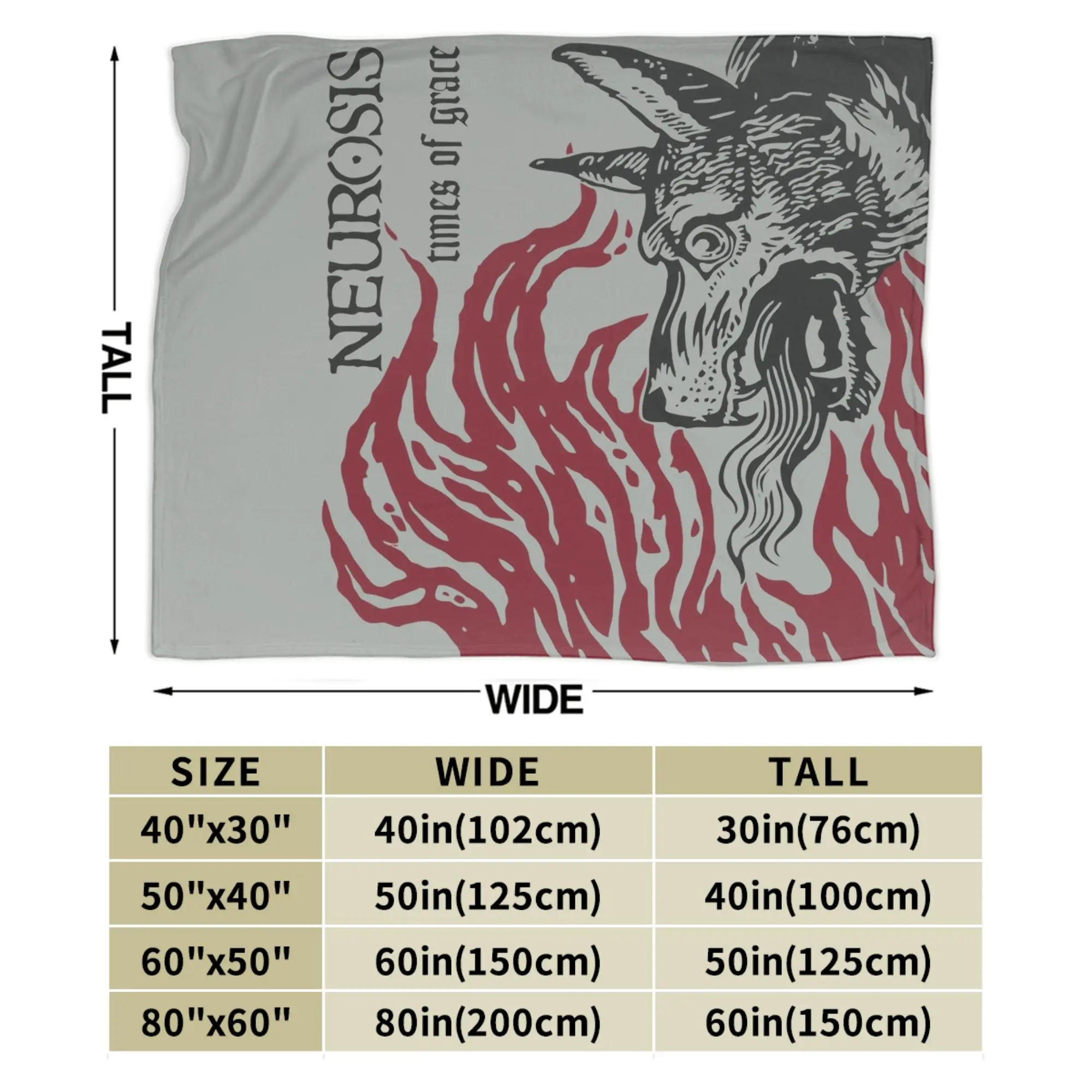 العصب أوقات نعمة الفرقة بطانيات محبوكة مضحك الذئب غامض رمي بطانية السفر الديكور رقيقة المفرش متعددة الوظائف #6