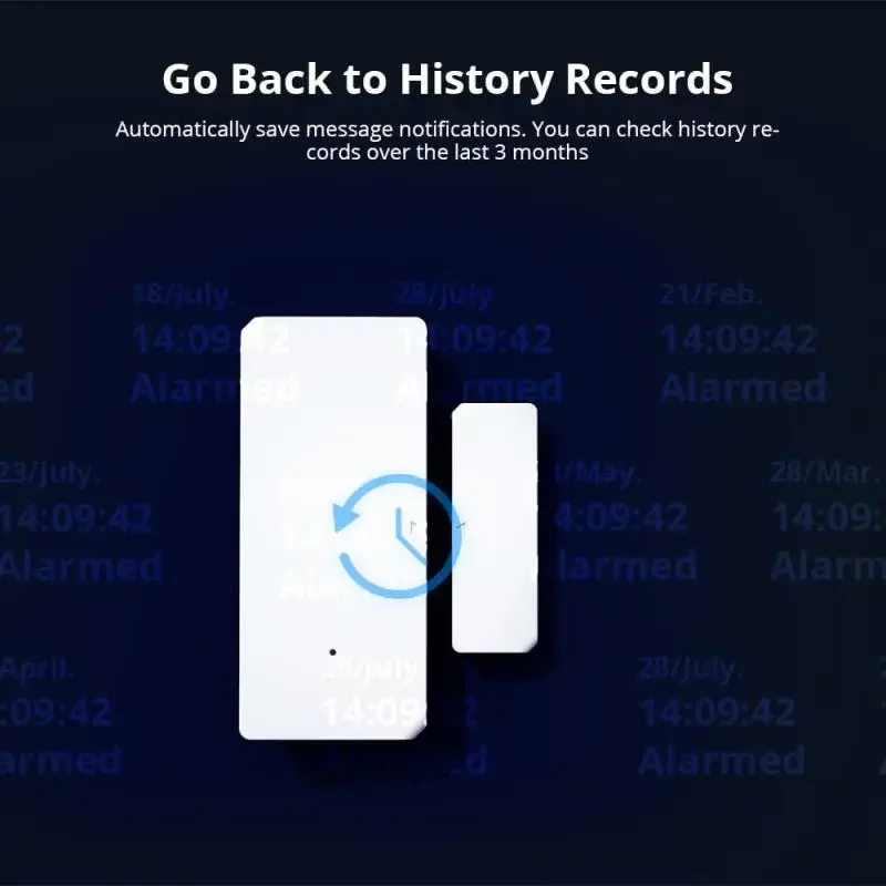 Sonoff DW2 RF Sensore per porte/finestre 433 Hub richiesto Porta aperta Stato Allarme di sicurezza Funziona con l'app Ewelink Notifica di avviso Ifttt