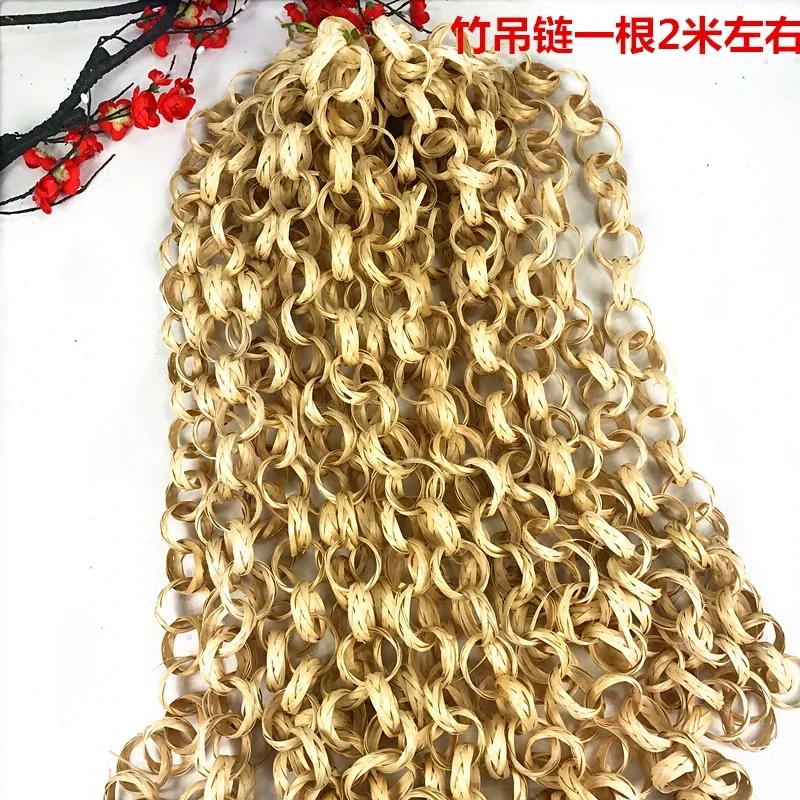 10Pcs Hand-Woven Bamboo Curtain Hanging Decoration, Kindergarten, Farmhouse, Music Area, Corner Partition, Hanging Display
