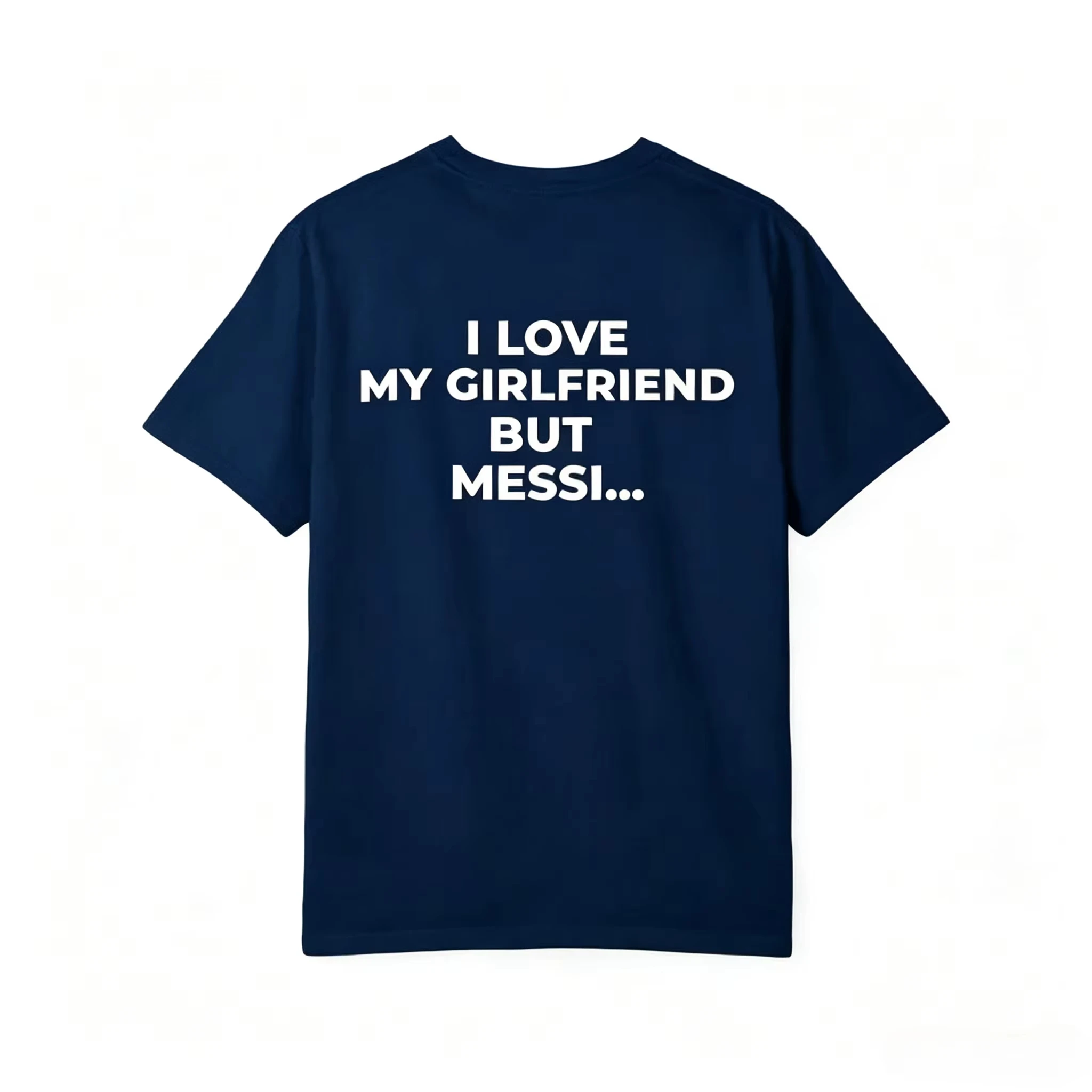 Ich liebe meine Freundin, aber ich liebe Messi-Shirt, lustiges Fußball-Fan-T-Shirt, minimalistisches Print-Shirt, Fußball-Liebhaber-Geschenk, Streetwear-Grafik-T-Shirt – Detail 11
