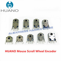 5Pcs HUANO mouse wheel encoder 4.5/5/5.5/7/9/10/11/12.6/13/14mm computer mouse navigation wheel repair accessory mouse decoder
