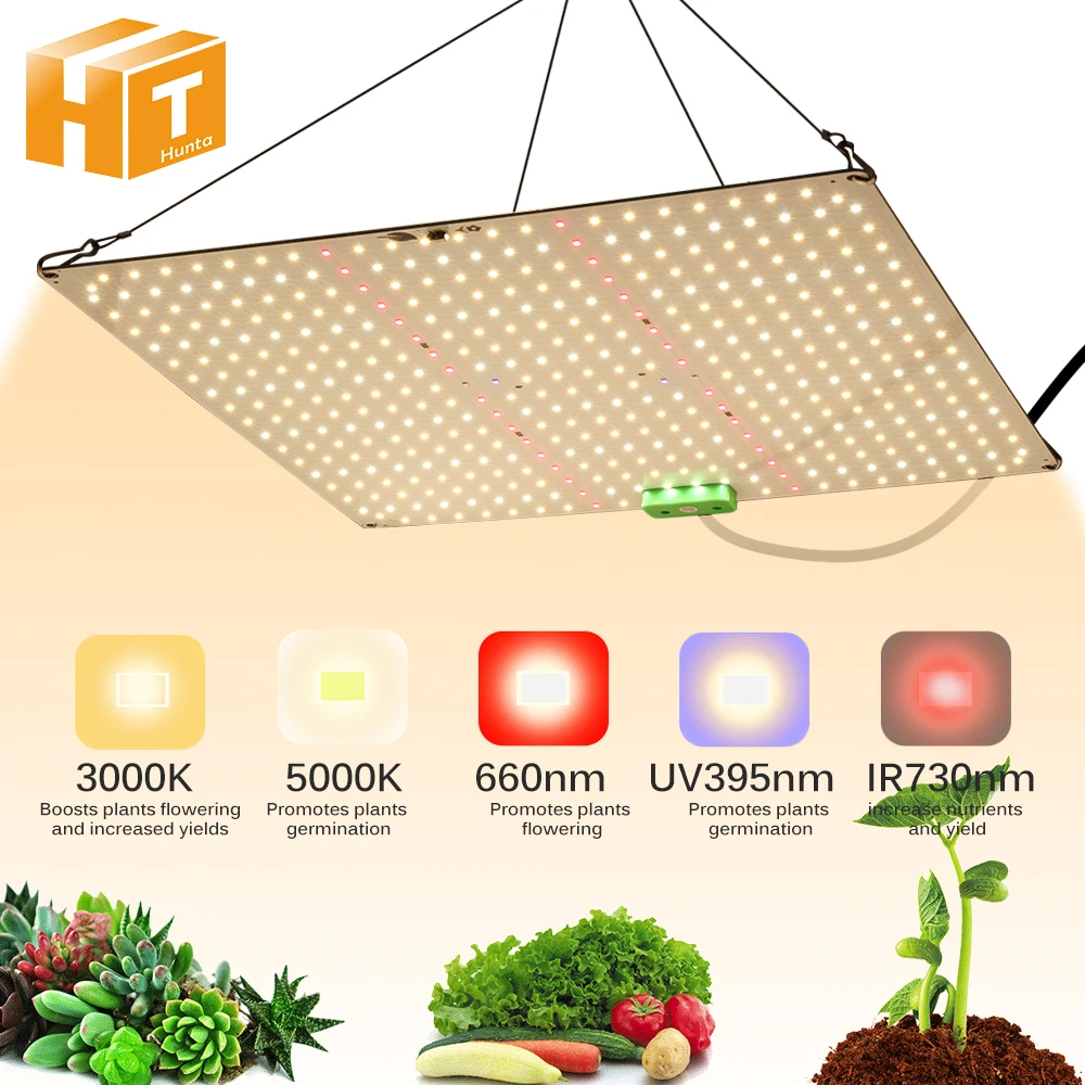 1000W Full Spectrum LED Grow Light Quantum Sunlike Grow Lamp LM281B For Greenhouse Plant Growth Lighting Dimmable Lamp