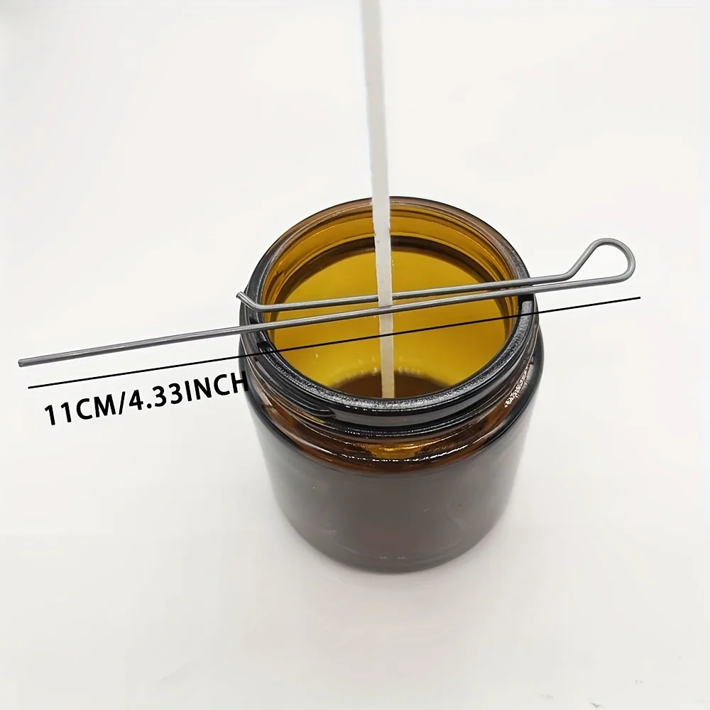 5/10Pcs 4.3 Inch Candle Wick Holders Clip Wick Fixer Stainless Steel Holders for Candle Making Metal Wick Centering Device Tools