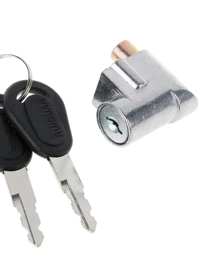 AliExpress Other New Battery Safety Pack Box Lock W/2 Key Ignition Lock Metal For Motorcycle Electric EBike Scooter 70g